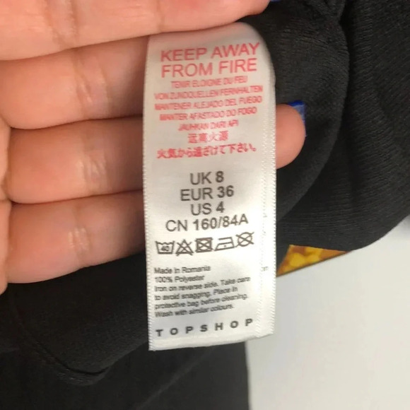 TopShop NWT Buckle Wrap Crop Top Size 4 - Picture 9 of 9